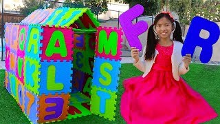 ABC Playhouse Song  Wendy Pretend Play w ABCs Toys amp Learns the Alphabet Nursery Rhymes Songs [upl. by Casie]