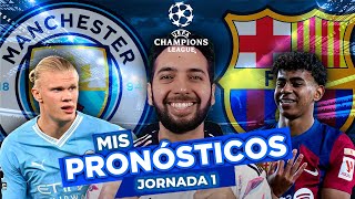 PRONÓSTICOS UEFA CHAMPIONS LEAGUE ⚽️🏆  JORNADA 1  APUESTAS DEPORTIVAS  FUTBOL EUROPEO [upl. by Aciraj105]