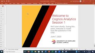 Introduction to Cognos Analytics Summer 2023 [upl. by Eceertal]