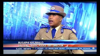 Gauteng Traffic Police Deputy Director Busaphi Nxumalo on traffic peaks [upl. by Ahseena]