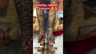 Mehandi design 🤩👌youtubeshorts shortvideo mehandi amazing love PinkiParmar123 [upl. by Aseuqram]