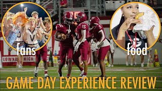 Lowndes High School Game Day Experience Review [upl. by Yffub]