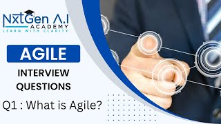 Agile Interview Questions  1 What is Agile or Agile Methodology or Agile Process [upl. by Mellar]