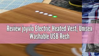 Review joyvio Electric Heated Vest Unisex Washable USB Rechargeable Heated Waistcoat Winter Body Wa [upl. by Aneetsyrk]