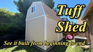 Transforming Our Backyard Shed Delivery Day and Build [upl. by Adnohryt671]