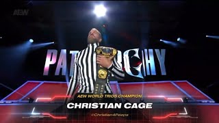 CHRISTIAN CAGE ENTRANCE AEW COLLISION 100824 [upl. by Anitteb]