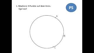 P5  Wie findet man den Mittelpunkt eines Kreises [upl. by Bostow]