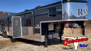 2017 Bison Ranger 8315 Horse Trailer with a Slide [upl. by Eanahs]