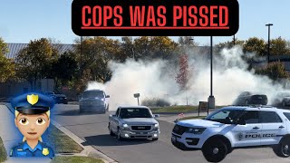 BURNOUT IN FRONT OF THE COPS AT CARS AND COFFEE MUST SEE‼️ [upl. by Iralam]