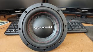 Gladen RSX65 subwoofer check and free air excursion test [upl. by Yand]