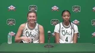 Ohio Womens Basketball 202425 Postgame Press Conference v Bellarmine [upl. by Repmek]