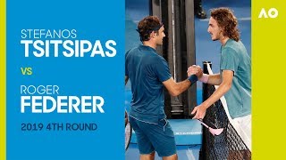 Stefanos Tsitsipas v Roger Federer  Australian Open 2019 4R  AO Classics [upl. by Notlew]