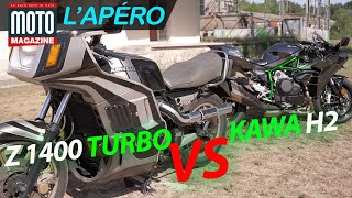 Kawasaki H2 vs Z1400 Turbo  laquelle fait le plus peur ► Apero Moto Magazine [upl. by Cyna]