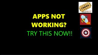 FIRETV APPS NOT WORKING TRY THIS [upl. by Akinal]