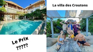 Je vous dévoile le prix de la villa des vacances des croutons au Mexique précisément à Isla Mujeres [upl. by Etnomal356]