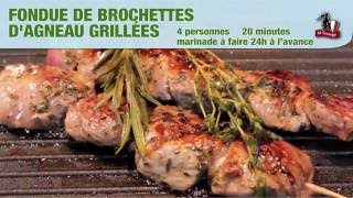 Fondue de brochette dagneau grillé [upl. by Diane]