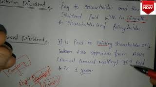 Meaning of Dividend Difference between Interim dividend and Proposed dividend In Easy way [upl. by Azelea889]