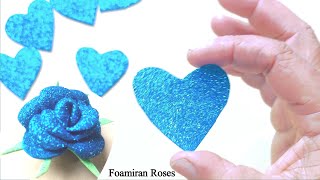 How to Quickly And Easily Make Foamiran Roses With Your Own Hands A Bouquet Of Roses Made For Here [upl. by Bartlett]