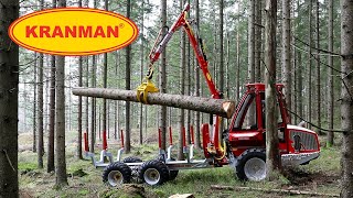 Kranman 960 miniskotare kör i skogen [upl. by Aden]