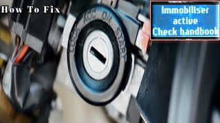 Ford Transit Not Starting Immobiliser Active Check Handbook [upl. by Cinimmod239]