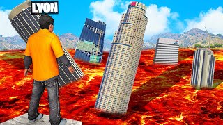 THE FLOOR IS LAVA SU GTA5 [upl. by Lednik]