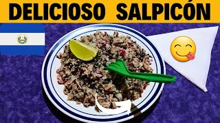 🇭🇳RECETA de SALPICÓN SALVADOREÑO 🥩🧅🍋 [upl. by Romulus]