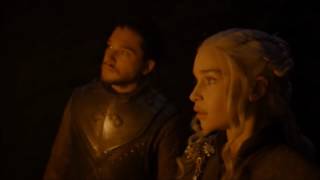 Juego de Tronos 7x04  Jon y Daenerys en la Cueva de Vidriagon Latino HD [upl. by Affer]