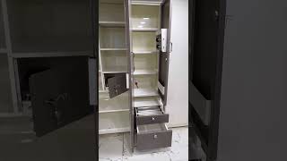 MODERN 3 DOOR MODULAR STEEL ALMIRAH WITH DRESSING UNIT furniture wardrobesteelalmirah cupboard [upl. by Sheldon]