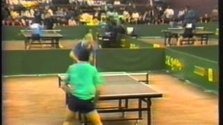 1987 Tischtennis WM Schweden vs Deutschland Jörgen Persson vs ZsoltGeorg Böhm [upl. by Droffats400]