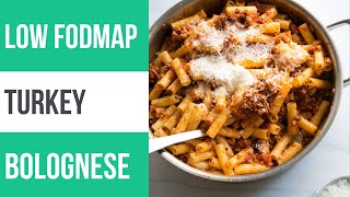 Low FODMAP Pasta Bolognese with Ground Turkey [upl. by Eelsew164]