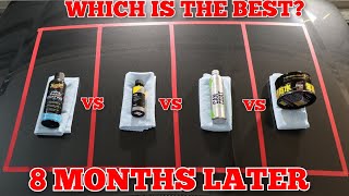 Whats The Best 8 Month Update Gyeon Can Coat v Meguiars Hybrid Coating v Carpro Lite v Fusso Coat [upl. by Aira]