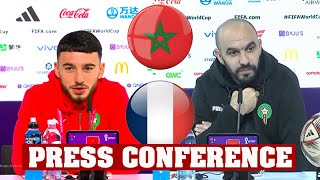 Walid Regragui amp Ilias Chair I Press Conference  FRANCE v MOROCO I World Cup Qatar 2022 SemiFinal [upl. by Koressa]