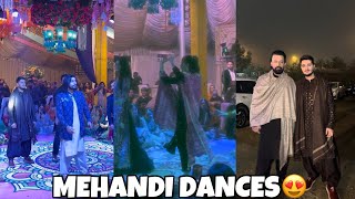 Shahveer Jafry and Ayesha baig Mehandi Dances ❤️  Atif Aslam In Hamza Mehandi 😍 [upl. by Hooke]