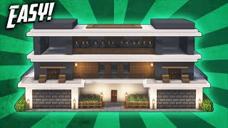 Minecraft How To Build A Modern Mansion House Tutorial 48 [upl. by Aicelef949]