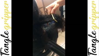 How to detangle matted hair how to detangle tangled hair easy [upl. by Neelrahs]