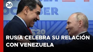 PUTIN recibió a MADURO y dijo que VENEZUELA es un quotCONFIABLE SOCIO DE RUSIAquot [upl. by Fahy]