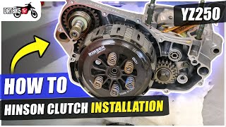 YZ250 Full Clutch install Hinson [upl. by Llerihs49]