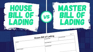 House Bill of Lading vs Master Bill of Lading [upl. by Cirtap64]