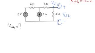 Thevenins Theorem Example with solution [upl. by Eboh]