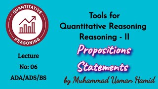 Tools for Quantitative Reasoning  Lecture 06  ADA  ADS  BS  BZU  UoS HEC QREA108 [upl. by Courtland880]