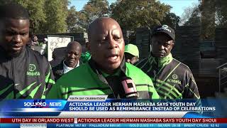 SOWETO TV NEWS  HERMAN MASHABA SAYS YOUTH DAY SHOULD BE USED AS REMEMBRANCE INSTEAD OF CELEBRATIONS [upl. by Gail24]