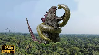 Godzilla vs Big Snake Epic Fight [upl. by Kenaz]