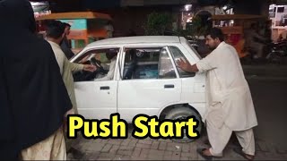 Push Start My old car just cranking [upl. by Hammad]