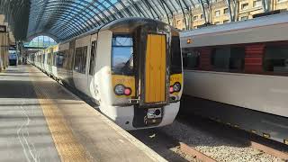 387304 and 387111 arriving at London Kings Cross 230824 [upl. by Eenhpad]