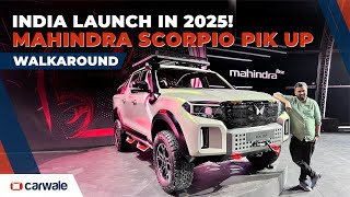 Mahindra Scorpio Pik Up Launch in 2026  Quick Walkaround  CarWale [upl. by Chak]