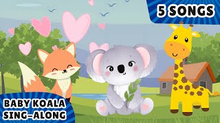 Best Toddler Sing Along Songs  Fun Educational Music  ChouChou Baby Koala  4K [upl. by Analed]