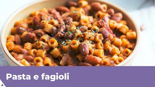 PASTA E FAGIOLI Ricetta classica [upl. by Ynnos]