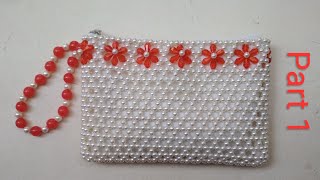 How to make beads bag  putir bag sangitas craft [upl. by Rajiv]