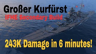 Großer Kurfürst Ifhe Secondary Build World of Warships Review Guide [upl. by Hanikehs405]