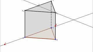 Řez trojbokého hranolu rovinou KLM  úloha č 1 [upl. by Ennahs]